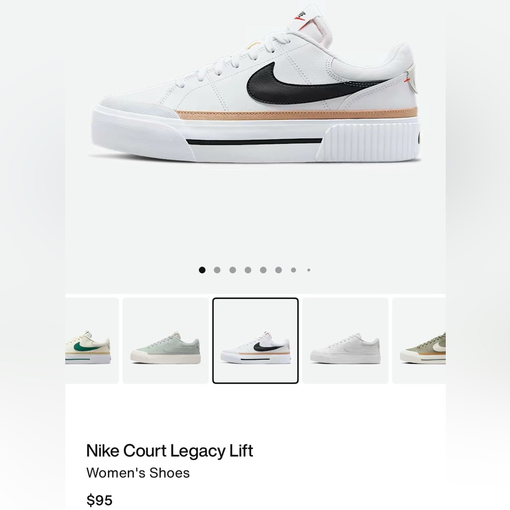Nike Court Legacy Lift / Women’s 7.5